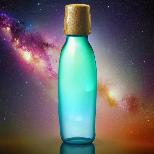 Image similar to the universe contained within a bottle