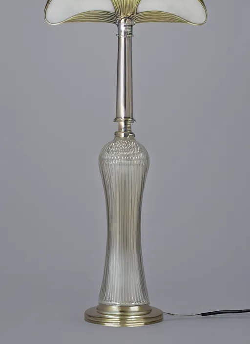 Prompt: Table lamp for a Jewish yeshiva by Rene Lalique