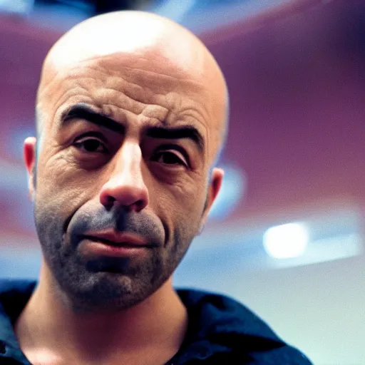 Prompt: Joe rogan as character in naruto anime cinestill, 800t, 35mm, full-HD