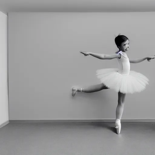 Prompt: photo of peanut dancing ballet, ballet studio, mirrors, 5 0 mm, beautiful photo