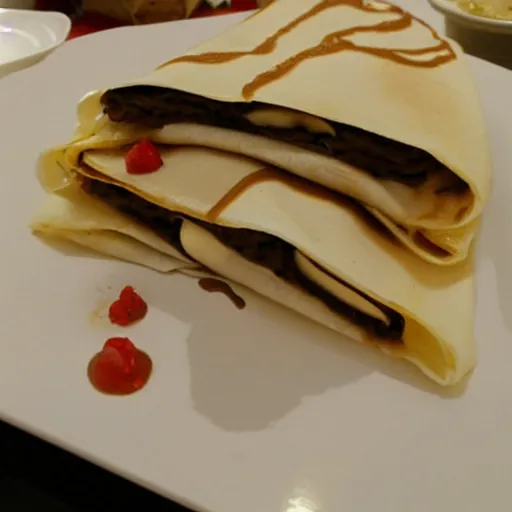 Prompt: a delicious creepy crepe