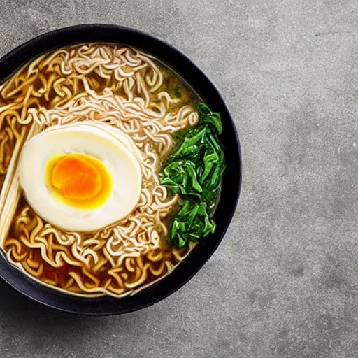 Prompt: a bowl of ramen angry at climate change