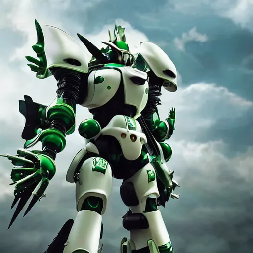 Prompt: miniature saudi samurai mecha, green and white, full body mecha suit, epic urban battle, Murata Yasushi Nirasawa Style, beautiful aesthetic, photorealistic, volumetric lighting, hyperrealistic, octane render, HDR, Production IG Studios Anime Style