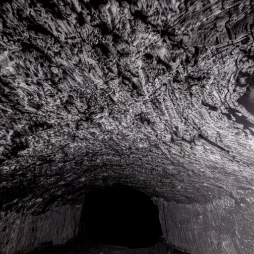 Image similar to insanely scary dark cave filled with void