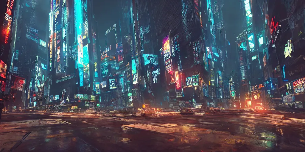 Image similar to a photo of 8k cyberpunk new york, cinematic lighting, trending on artstation, 4k, hyperrealistic, focused, extreme details, unreal engine 5, cinematic, masterpiece