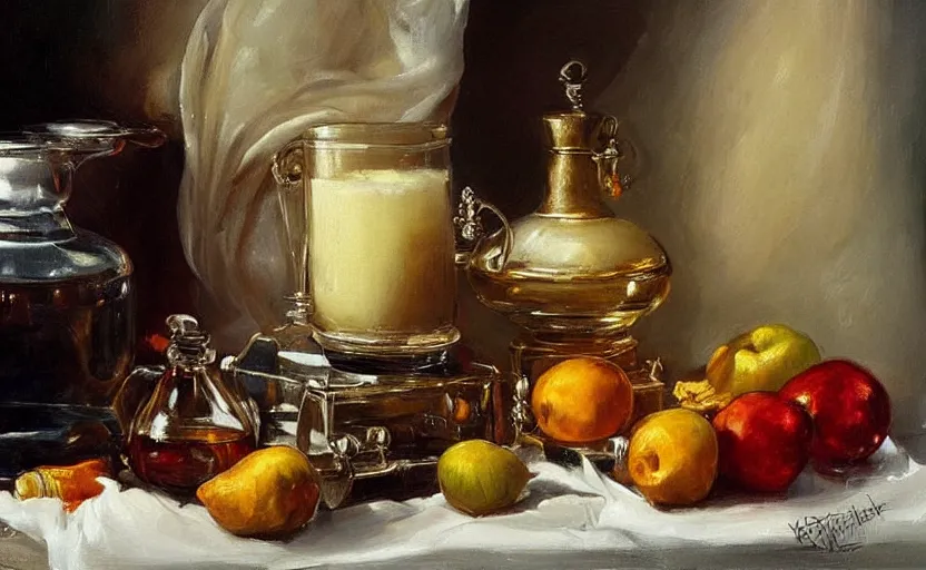 Image similar to Alchemy amazing still life composition. By Konstantin Razumov, chiaroscuro, highly detailded