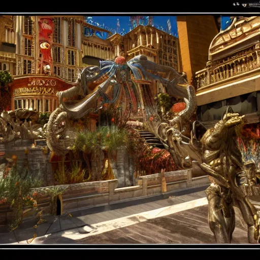 Image similar to las vegas, intricate detail, royo, klimt, miro, vallejo, frazetta, giger, whealan, hd, unreal engine,