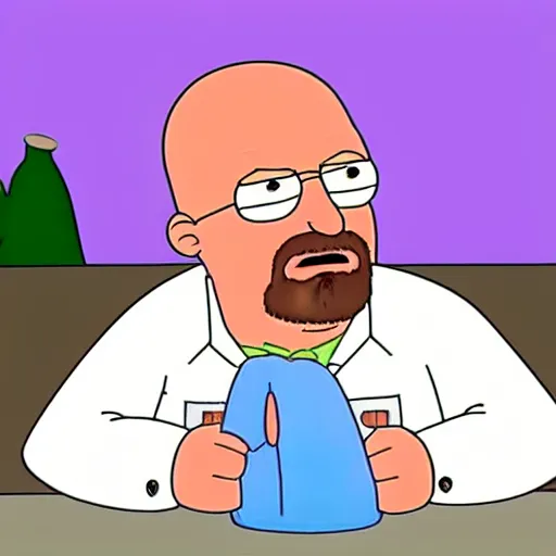 Image similar to walter white in family guy