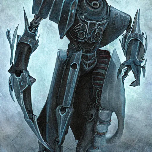 Image similar to bladebot the thresher of souls