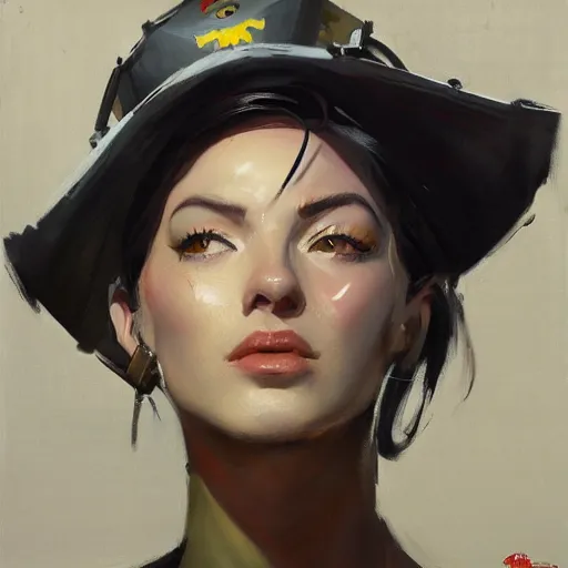 Image similar to greg manchess portrait painting of partially armored banksy as overwatch character, medium shot, asymmetrical, profile picture, organic painting, sunny day, matte painting, bold shapes, hard edges, street art, trending on artstation, by huang guangjian, gil elvgren, ruan jia, randy vargas, greg rutkowski