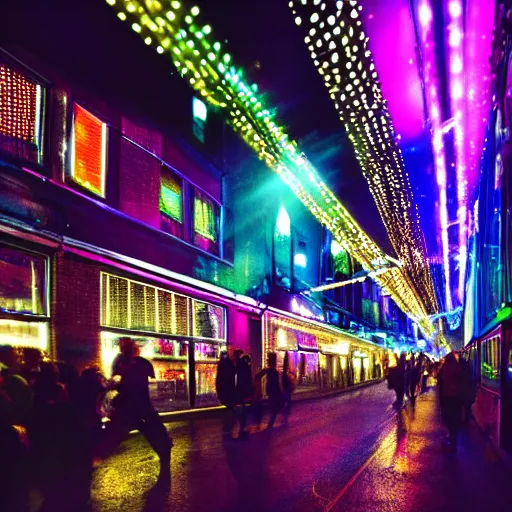 Image similar to photo of street city, disco diffusion