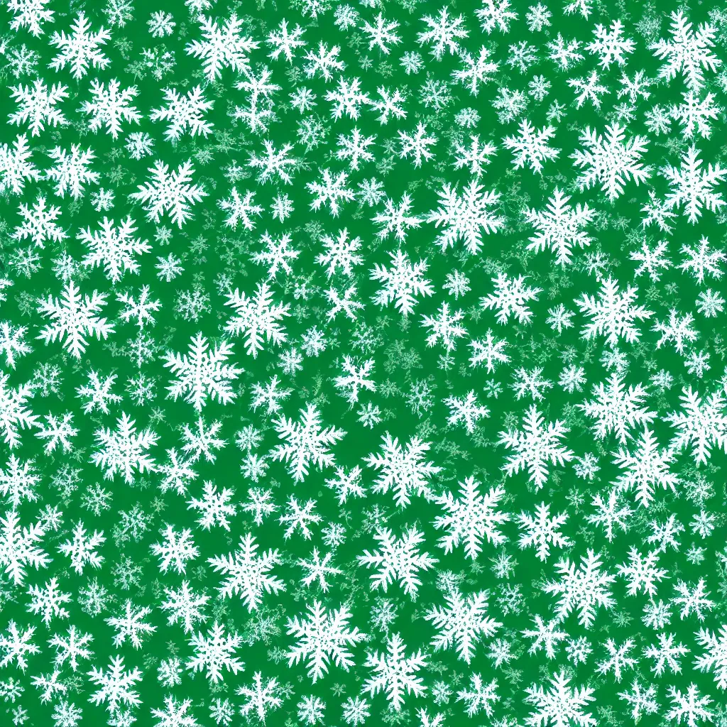 Image similar to snowflake texture, green, 4k