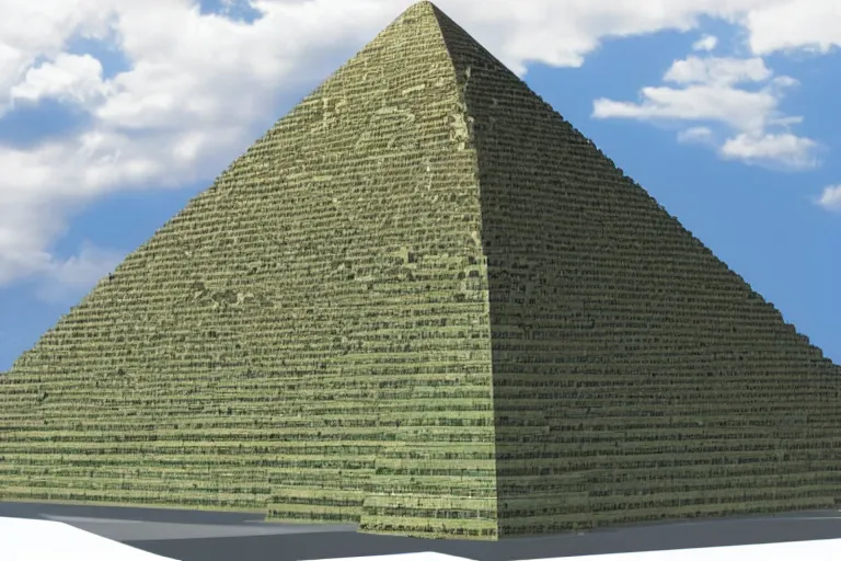 Image similar to Pyramid as a power plant, Future technology