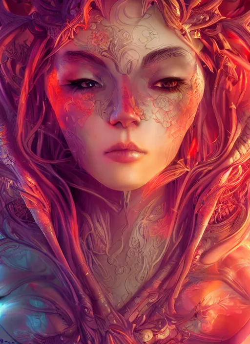 Image similar to dreamscape, female, ross tran, vivid colors, anatomical, highly detailed sculpture, intricate detailed, ommatidia, 8 k, cinematic atmosphere, post - processing