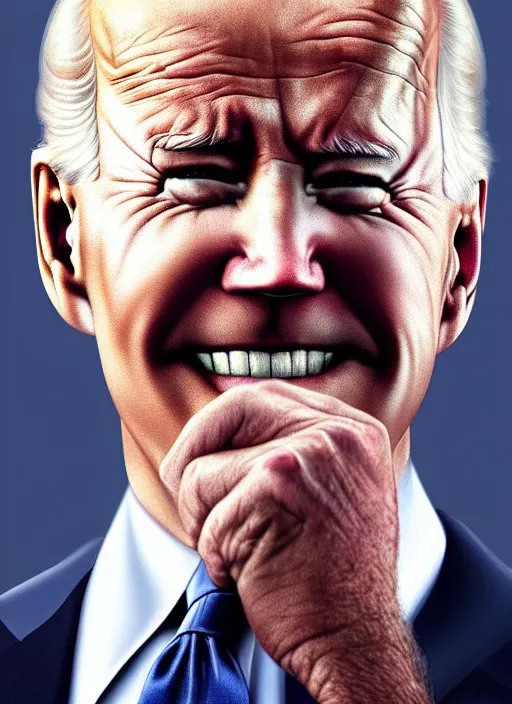 Image similar to photo of joe biden in the style of stefan kostic, realistic, sharp focus, 8 k high definition, insanely detailed, intricate, elegant, art by stanley lau and artgerm