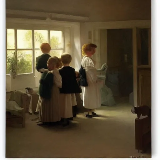 Prompt: a dream birthday party by peter ilsted