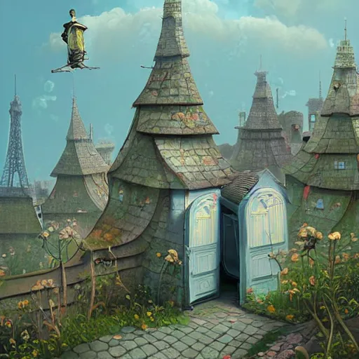 Image similar to Paris, artwork by Gediminas Pranckevicius,