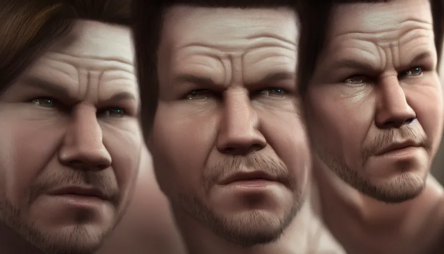 Prompt: Mark Wahlberg is a doll, hyperdetailed, artstation, cgsociety, 8k