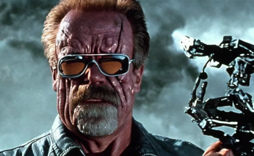 Image similar to the terminator starring wilford brimley vfx film