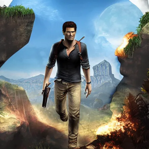 Image similar to Uncharted in ps1 style