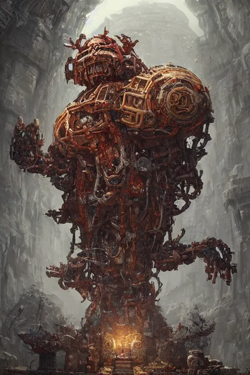 Prompt: Humanoid Ancient cursed Brain by Greg Rutkowski, Hyper-detailed, ArtStation, 4k, epic, phenomenal, (((aesthetic))), colorful very detailed intricately menacingly happy ((((((( (Obama)))))))) cyberskull ancient temple surrounded by party people growing Forehead slug mecha-worship on planet Dada