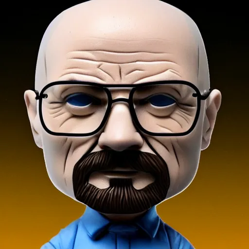 Image similar to walter white funko pop realistic photo