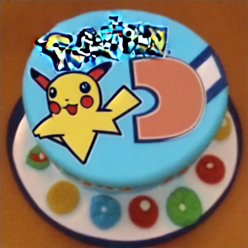 Prompt: pokemon birthday design