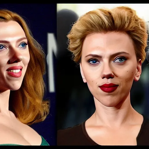 Prompt: genetic combination of scarlett johansson and a hamster