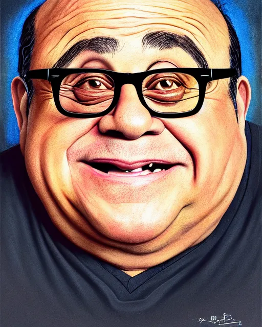 Image similar to painting portrait of danny devito as an egg, cartoon, warm lighting, danny devito has an egg body, movie poster, illustration by bartek fedyczak, erak note, tooth wu, neil richards, kan liu, siwoo kim, jisu choe, trending on art station