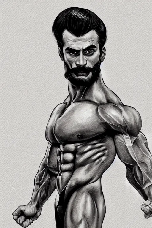 Image similar to gigachad luigi bodybuilder in the factoryby ilya kuvshinov, ernest khalimov body by krista sudmalis, super mario bros symmetrical face concept art, hyper realistic, intricate, elegent, highly detailed, digital painting, concept art, smooth, sharp, focus, illustration, art by artgerm and greg rutkowski and alphonse mucha, artstation