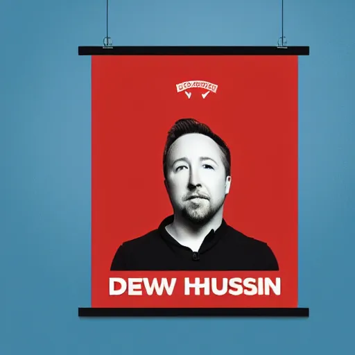 Image similar to drew houston, dropbox ceo, poster by shepard fairey