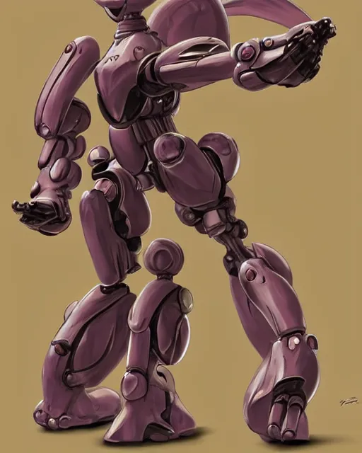 Image similar to pokemon mew two, smooth design, modern, minimal mecha by frank franzetta, biomechanical, 4 k, hyper detailed