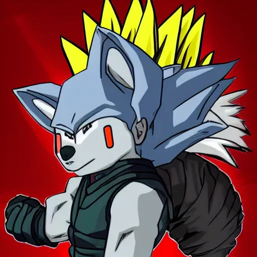 Image similar to koala shinobi as super saiyan