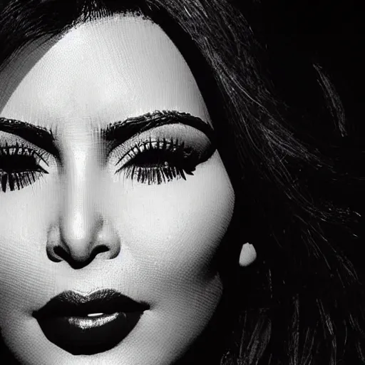 Prompt: kim kardashian in heaven, dramatic lighting, high contrast, sharp, detaled