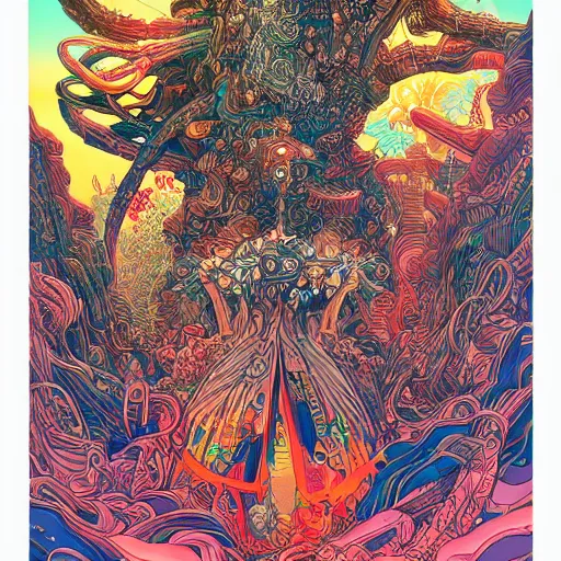 Image similar to the worst name imaginable, an ultrafine detailed illustration by james jean, final fantasy, intricate linework, bright colors, behance contest winner, vanitas, angular, altermodern, unreal engine 5 highly rendered, global illumination, radiant light, detailed and intricate environment