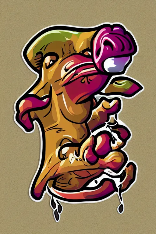 Image similar to Weed smoking bull, sticker, andromorphic, colorful, illustration, highly detailed, simple, smooth and clean vector curves, no jagged lines, vector art, smooth