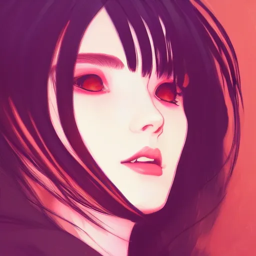 Prompt: a beautiful artwork side profile portrait of a witch by ilya kuvshinov, featured on artstation