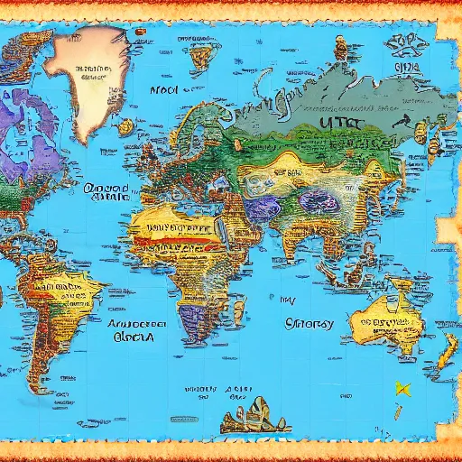 Image similar to Variable world fantasy map
