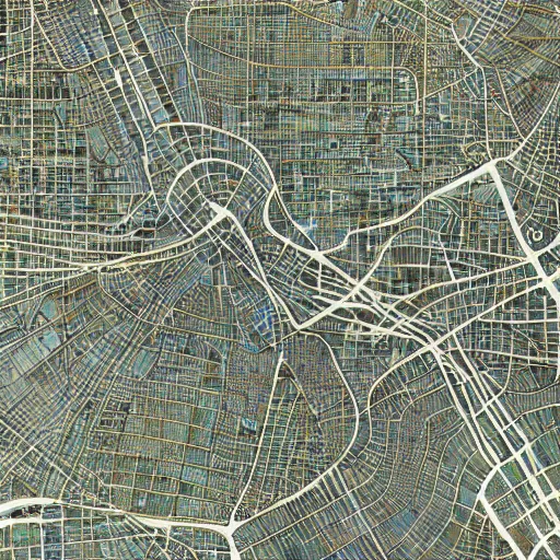 Image similar to very detailed and intricate grotosque jakarta map by gareth fuller