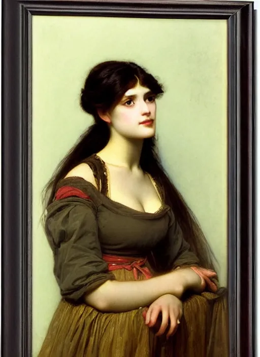 Image similar to a portrait of a pretty young lady by alexandre cabanel