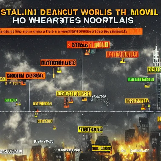 Prompt: capitalism destroying the world apocalypse