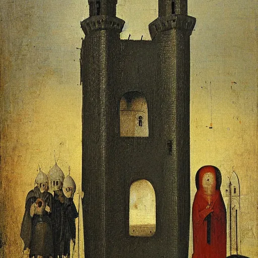 Image similar to black mosque by hieronymus bosch