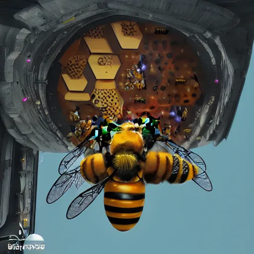 Prompt: bee home, hyper detailed, artstation, 8k