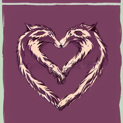 Image similar to fox cute love heart illustration