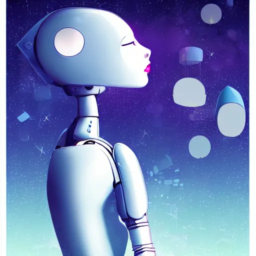 Prompt: An IA dreaming of beautiful robots, living on earth.