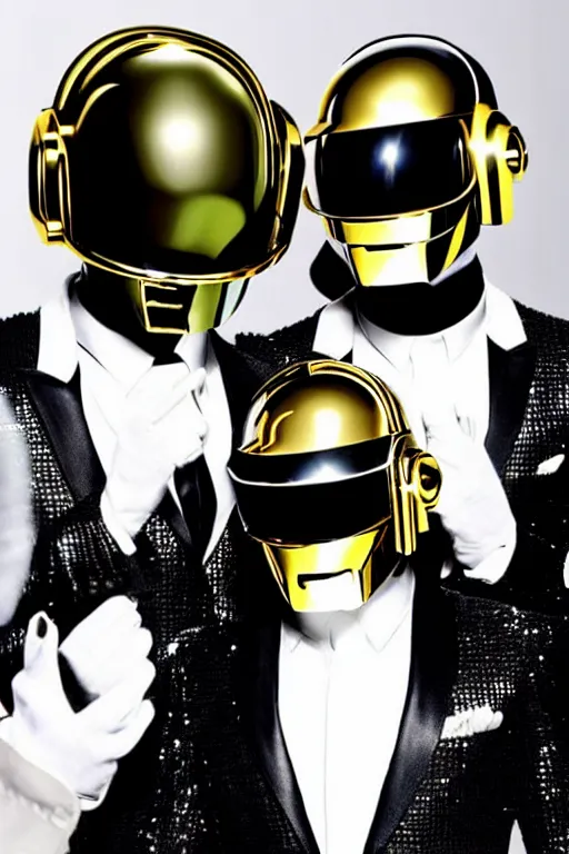 Image similar to the daft punk revealing their faces