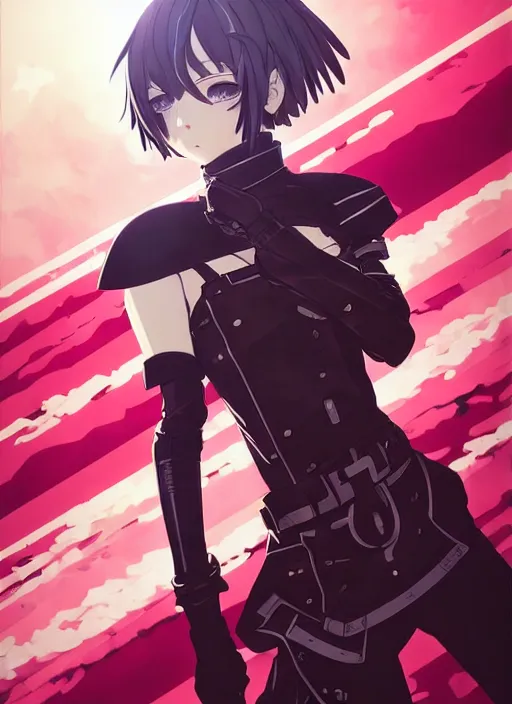 Image similar to ilya kuvshinov anime reol in ornate armor, last exile, murata range, fine detail, perfect anime face, dramatic lighting, dynamic composition, art deco, cel shading, vivid, rich texture, alphonse mucha, ( ( ( colorful ) ) ), yoshinari yoh