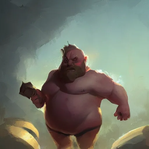 Image similar to gragas by greg rutkowski