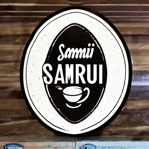 Image similar to samuri coffee logo sign