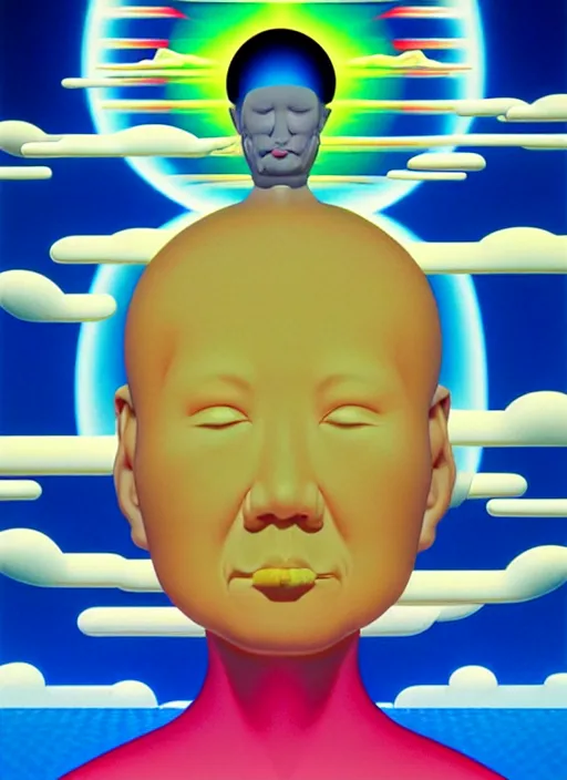 Prompt: heaven by shusei nagaoka, kaws, david rudnick, airbrush on canvas, pastell colours, cell shaded!!!, 8 k